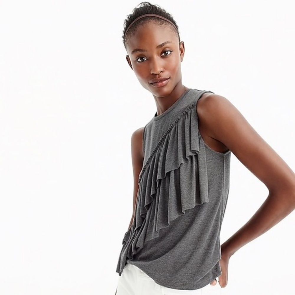 J. Crew Ruffle Tank